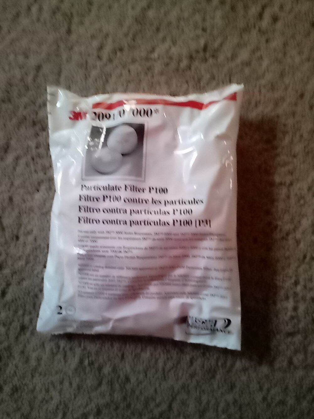 3M particulate filter P-100 2091 /07000 Two -2 Pack